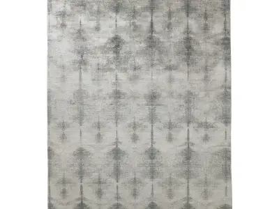 ADELA HAND-KNOTTED WOOL SILK RUG 3D model