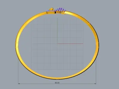 Flower Bracelet 3D print model