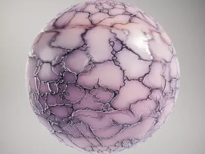 Marble Pink Veined HQ PBR Textures Set Texture