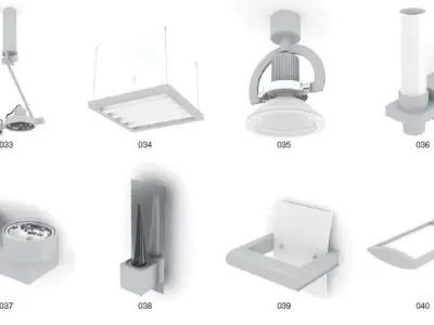 Collection Of lights 117 Models 3D model