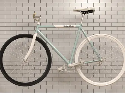 Fixie Bikes - Vintage Bikes Low-poly 3D model