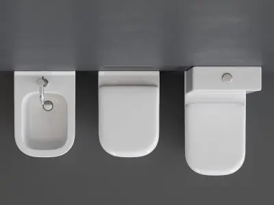 Olympia Ceramica Synthesis WC Low-poly 3D model