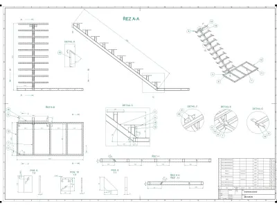 Simply stairs Free 3D model