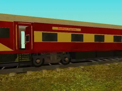 Indian Train Coach Model 3D model