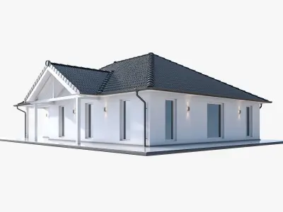 Modern Residential Building 15 Low-poly 3D model