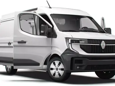 Renault Master L2H2 Van HQ Interior 2024 3D model