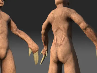 Jovian Alien Monster Low-poly 3D model