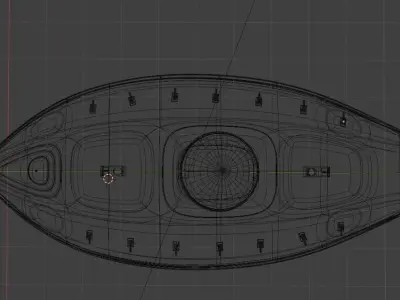 Huge mothership 3D model