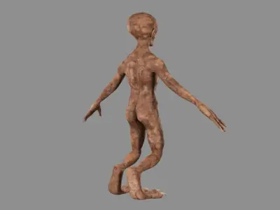 3D Alien humanoid 3D model