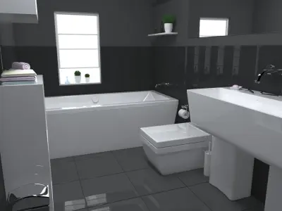 bathroom interior 3 3D model