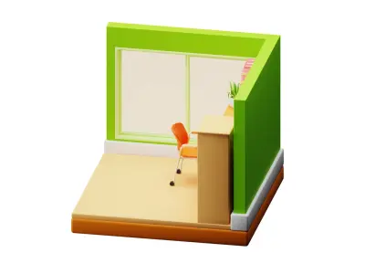 Workspace Room 3D model