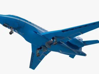  Blue Business Jet 