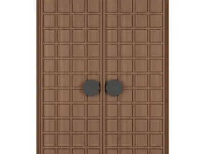 Entrance door set229 3D model