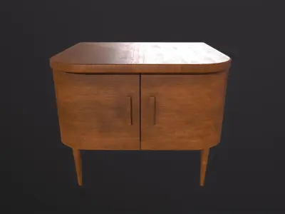 Old furniture 3D Model Low-poly 3D model