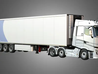 T520 Truck with Krone Cool Liner 3D model