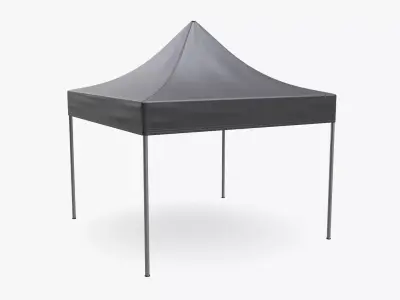 Display tent mockup 03 3D model