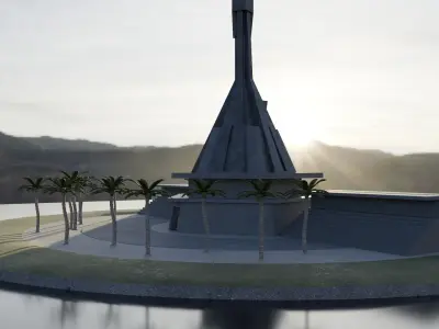 Mausoleum of Agostinho Neto 3D model