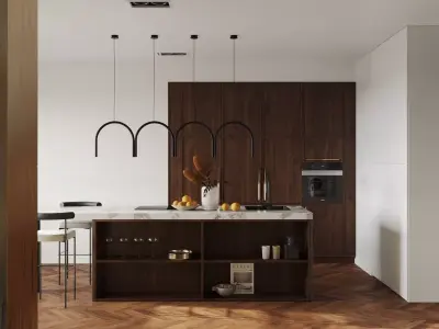 Modern residential interior 03 3D model