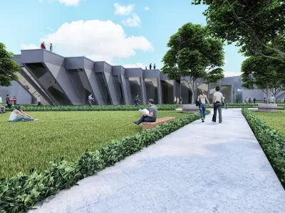 Undergraduate Architecture Museum  3d model  3D model