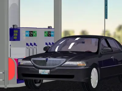 VP Gas Station 3D model