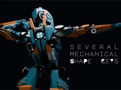 ROBOT CHARACTER  Low-poly 3D model