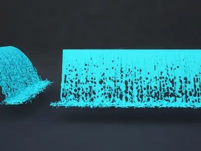 Fountain potok 18 animated 3D model