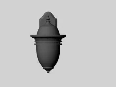 Light Fixture Low Poly Low-poly 3D model