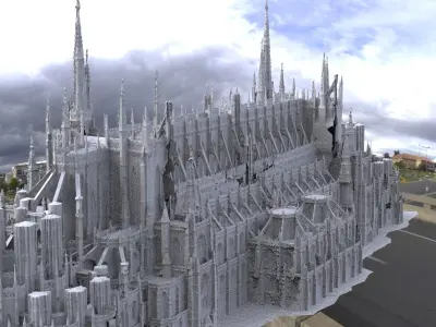 Bloodborne inspired Cathedral 4 3D model