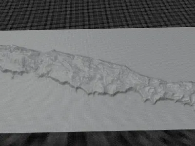 Macquarie Island 3d Model Terrain 3D model