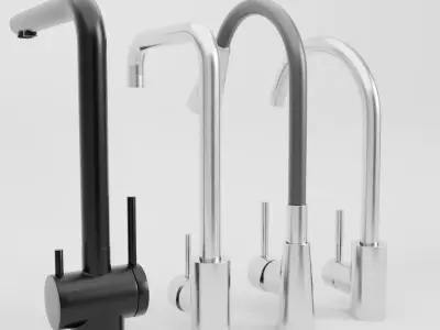 Modern Kitchen Faucet Set  3D model