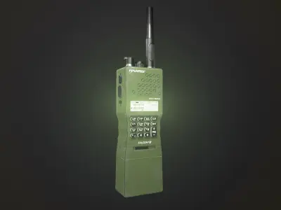 Military Walkie Talkie Radio Low-poly 3D model