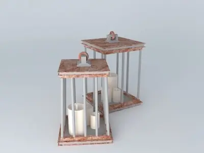 Candlestick / Candelabra Cage Free 3D model
