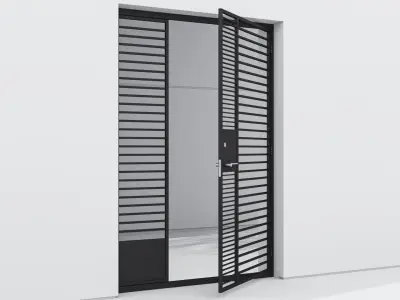 Aluminium door 29 3D model