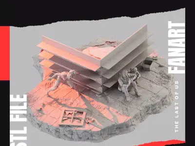 FANART THE LAST OF US- ROOM 3D print model