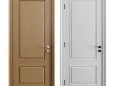 Interior Wooden Door 3D model