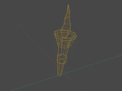 Dungeons Torch For Your Scene 3D model