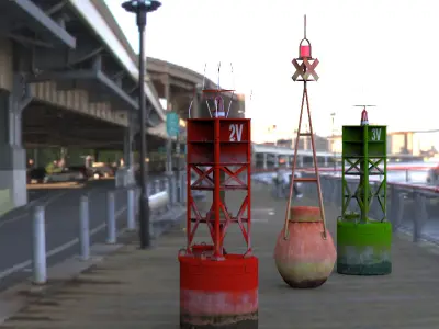 Navigation Buoys 3D model