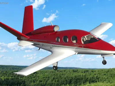  Cirrus Vision SF50 Personal Jet Rigged 