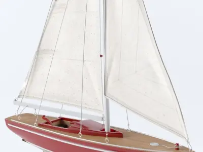 Sailboat decoration 3D model