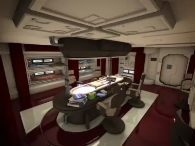 Spacecraft Interior HD 2 3D model
