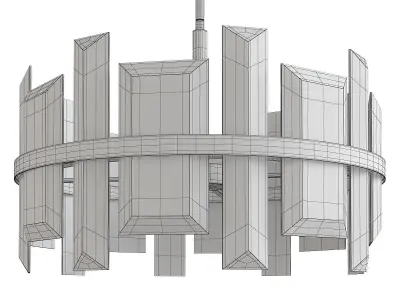 Odette Pendant Light Low-poly 3D model