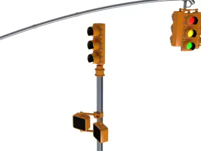 Traffic Lights 3D model