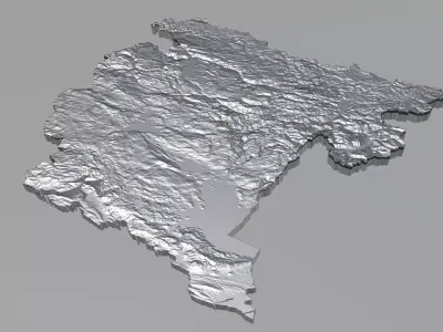 Montenegro Terrain Country 3D model