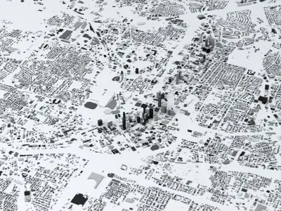 Atlanta Streets and Buildings 3D model