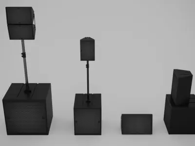 Concert Sound System 3D model
