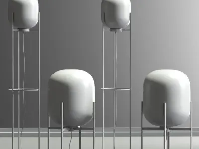 Oda Floor Lamp Set 3D model