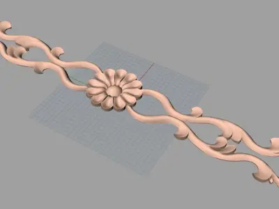 3D carved model furniture 3D design used for artcam aspire E765 3D model