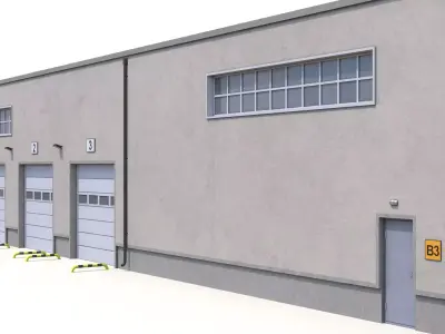 3  PBR Industrial Buildings Collection 3D Model Pack