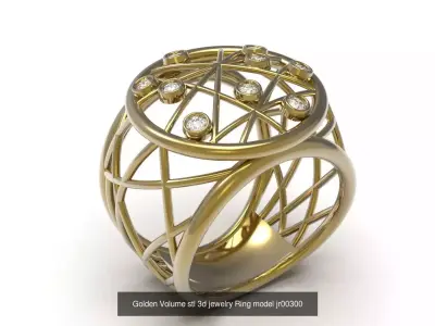 Sculptural Texture stl 3d printable ring pendant Collection 3D Model Pack