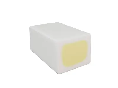 Rectangle Gummy Candy V2 002 Low-poly 3D model